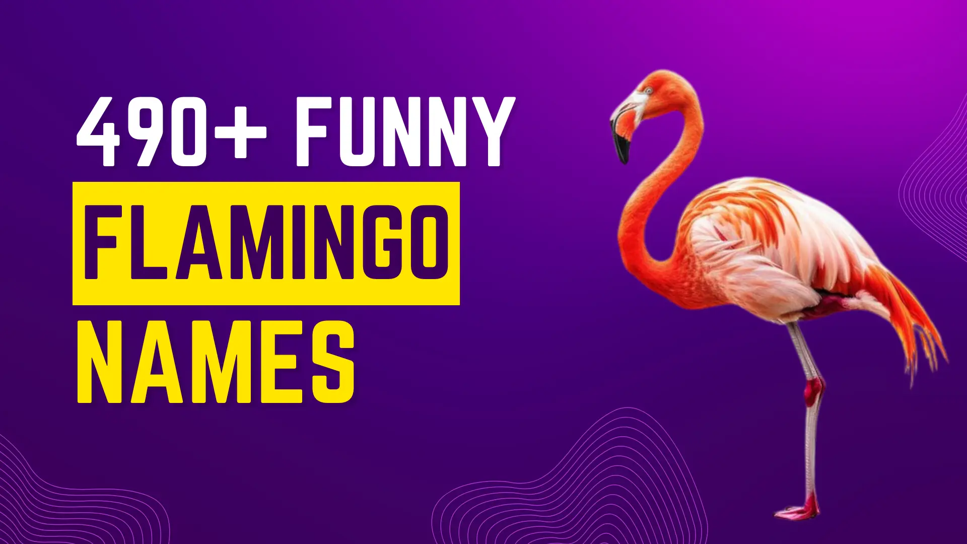267+ Funny Flamingo Names + AI Generator